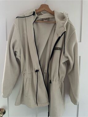 Powder Ridge Cozy Beige Zip-up Fleece Women’s M/L